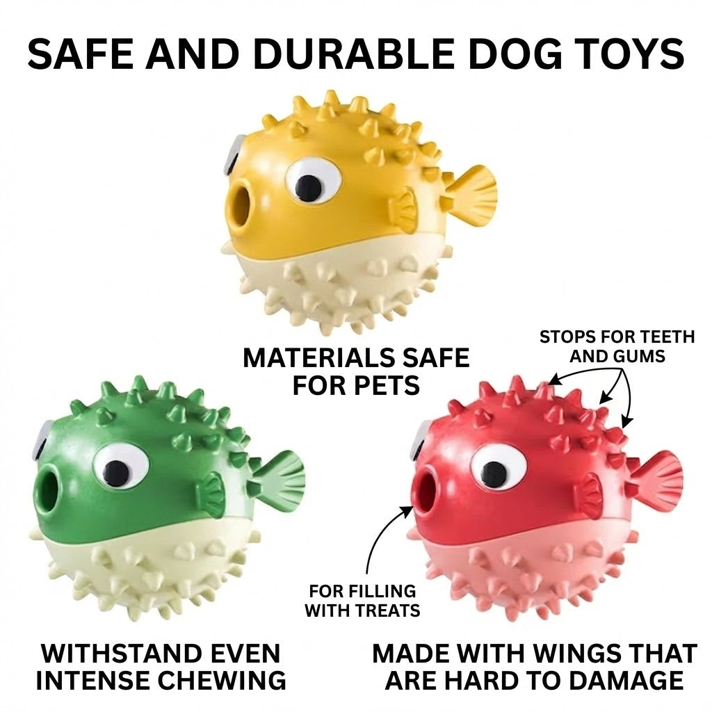 Interactive dog treat ball puzzle feeder toy