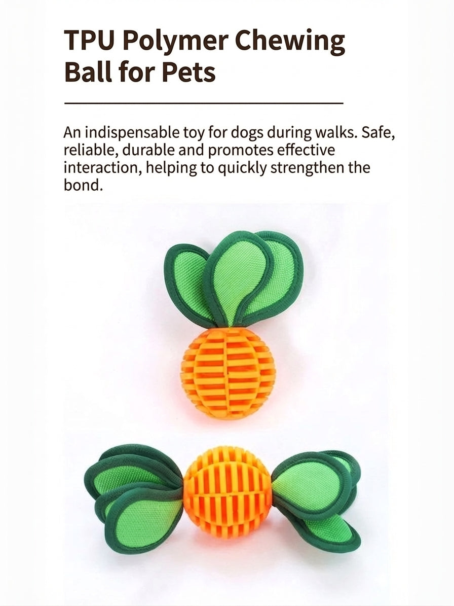 2-in-1 TPU dog chew ring and interactive ball toy set - image 7