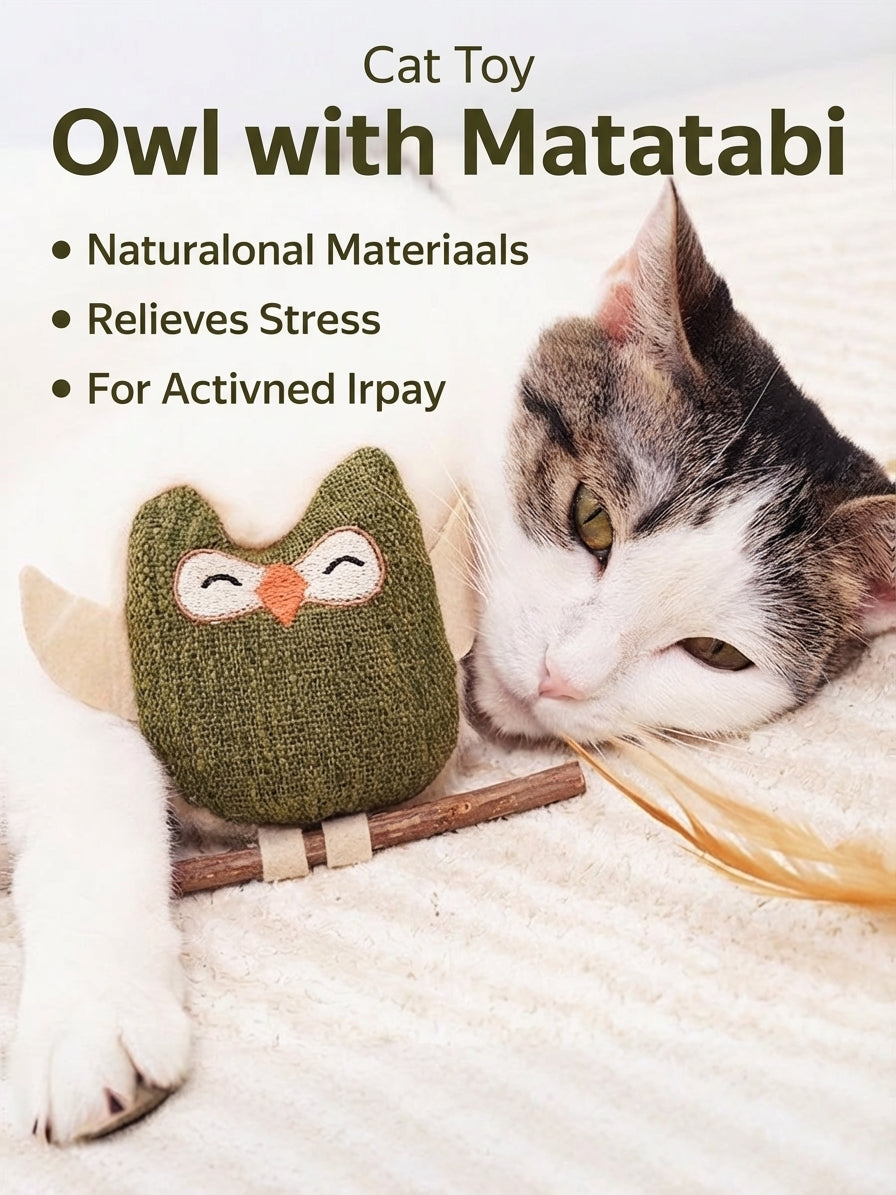 Matatabi cat toy set with catnip feathers and chew sticks - image 4
