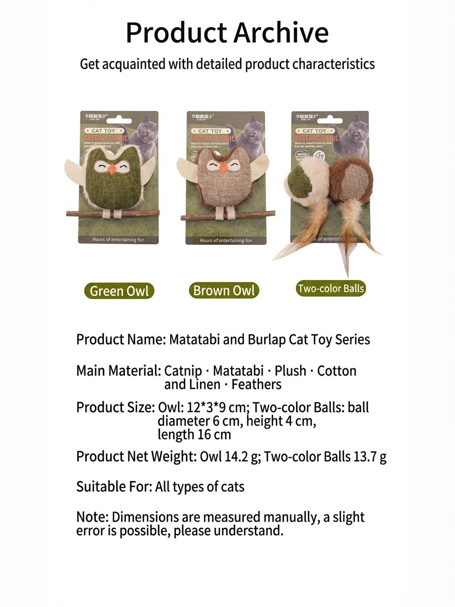 Matatabi cat toy set with catnip feathers and chew sticks - image 7